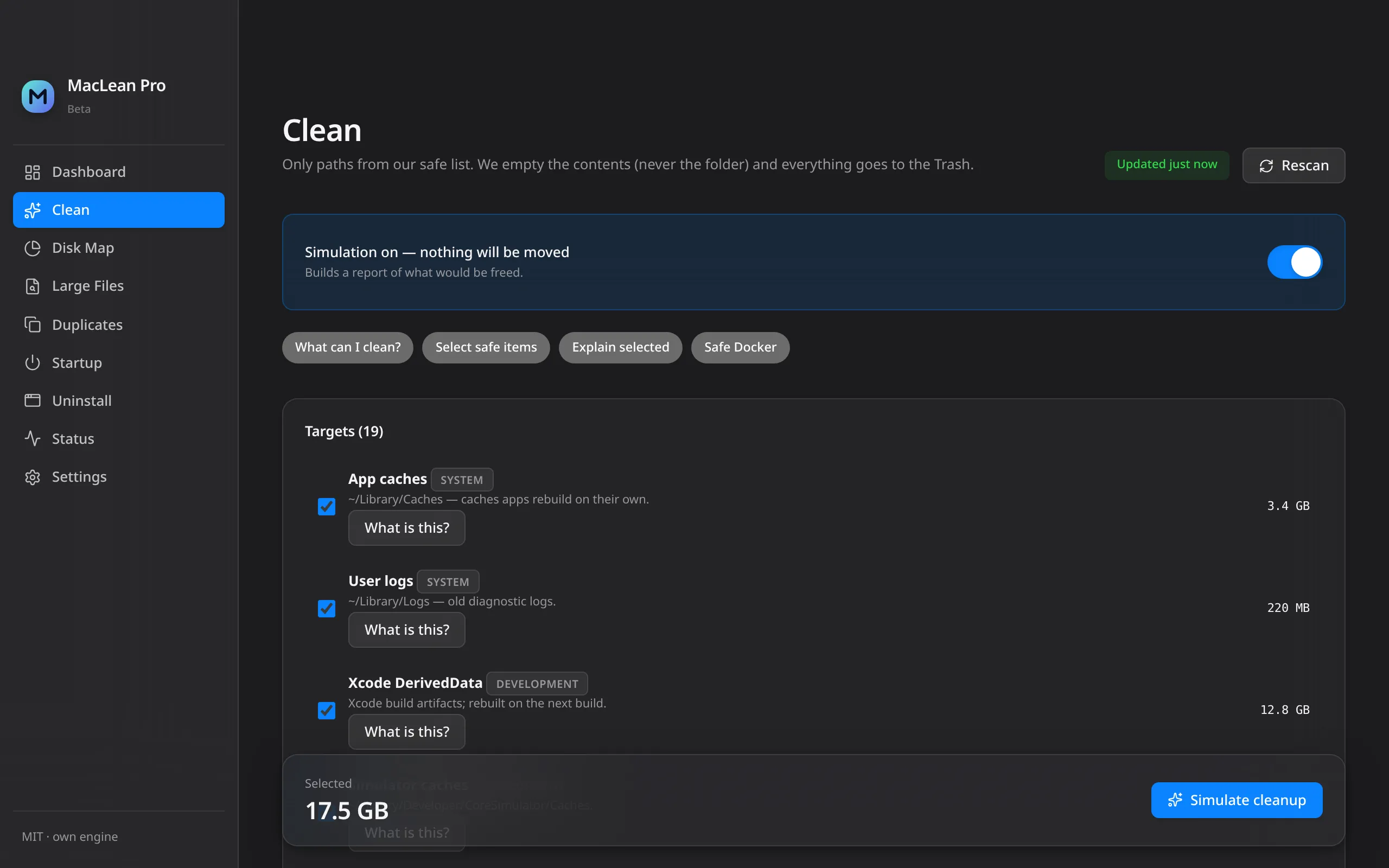 MacLean Pro — Clean